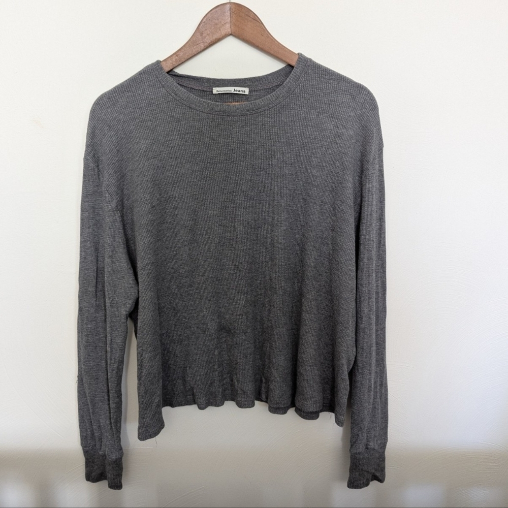 Reformation Gray Jeans